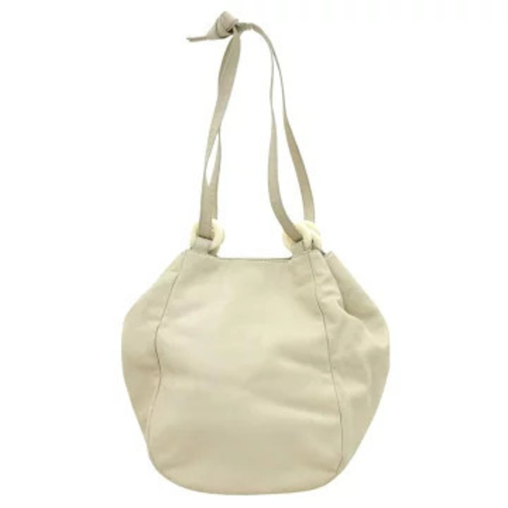 Loewe White Nappa Bag Shoulder Ivory Lambskin Aire Anagram